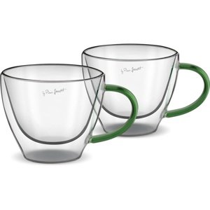 Lamart LT9115 2-częściowy zestaw szklanek docappuccino Vaso, 190 ml, zielony