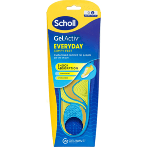Scholl Wkładki do butów do codziennego chodzenia męskie GelActiv, L, L