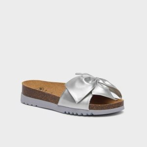 Scholl Kapcie Bowy 2.0 srebrne, rozmiar 41, 41 EU