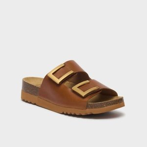 Brązowe kapcie Scholl Monterey, rozmiar 40, 40 EU