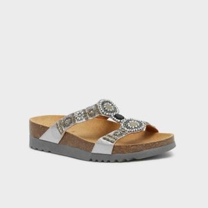 Scholl Kapcie New Bogota Klin srebrny, rozmiar 38, 38 EU