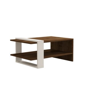 Stolik do odkladania Gaye Walnut White