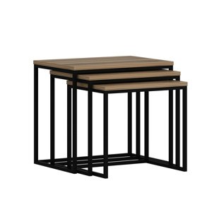 Stolik do odkładania Evia Walnut, 3 szt.
