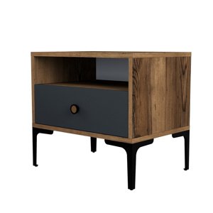 Szafka nocna Lisbon Walnut Anthracite