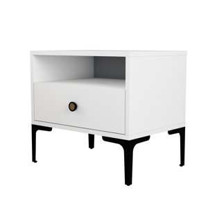 Stolik nocny Lisbon White