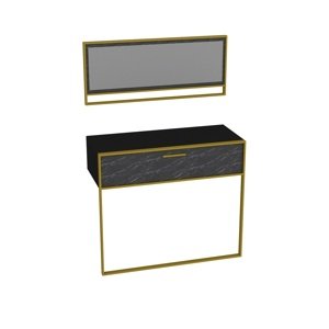 Stolik dekoracyjny Polka Aynali Black
