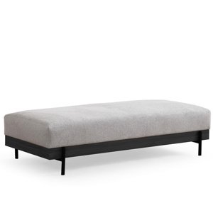 Taboret Eti Black Pouffe Grey