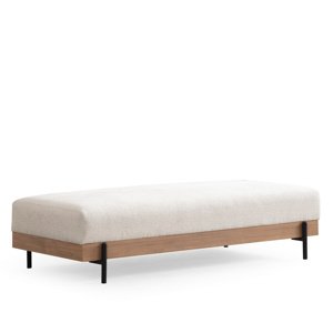 Taboret Eti Oak Pouffe White