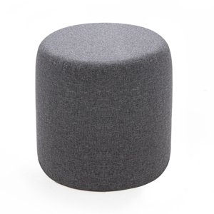 Taboret Silindir Puf Anthracite