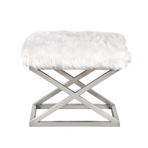 Stołek Capraz Plush White