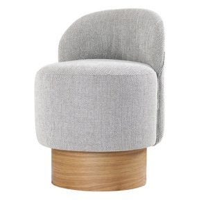 Taboret Barren Pouf Grey