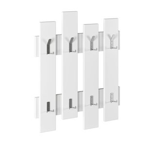 Wieszak ścienny Wave White