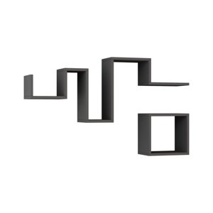 Półka Follow Anthracite, 2 szt.