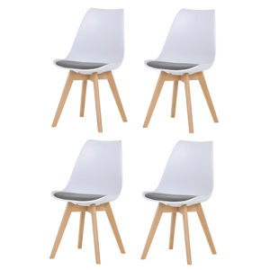 Zestaw krzeseł do jadalni CT-X7056 GREY, 4 szt.