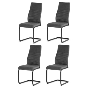 Zestaw krzeseł do jadalni DCL-X7018 GREY2, 4 szt.