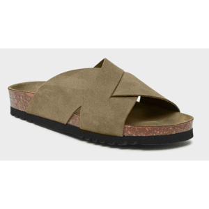 Scholl Kapcie Vivian, khaki, rozmiar 41, 41 EU