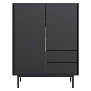 Komoda VIVALA 3D3S, czarna