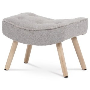 Podnóżek Bouclé GREY2, szary