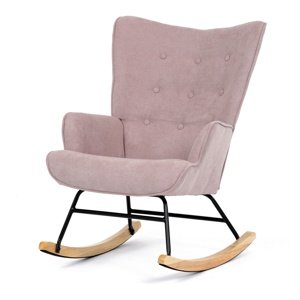 Fotel bujany PINK2, różowy