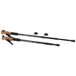 Kijki do nordic walking z korkową rączką, czarne